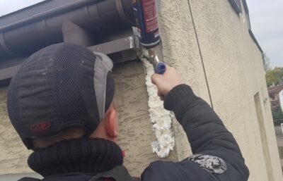 Zabezpieczenie budynku w Radomsku